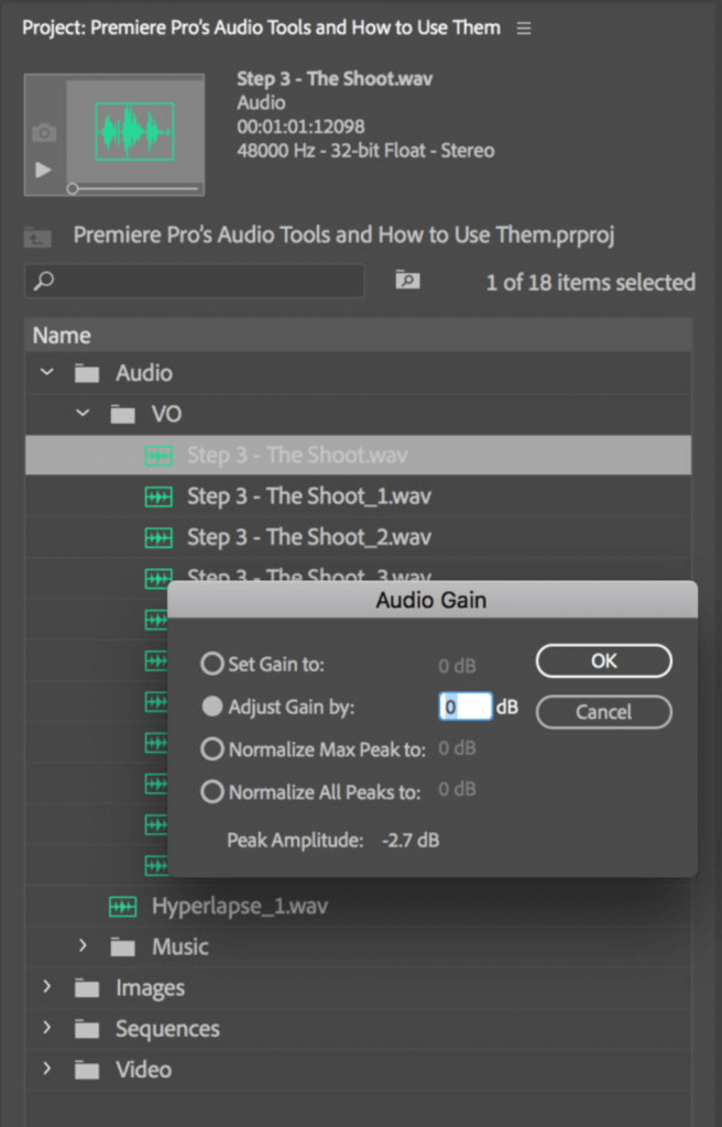 Adobe Premiere Pro Audio
