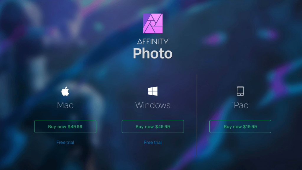 Affinity Photo Pricing