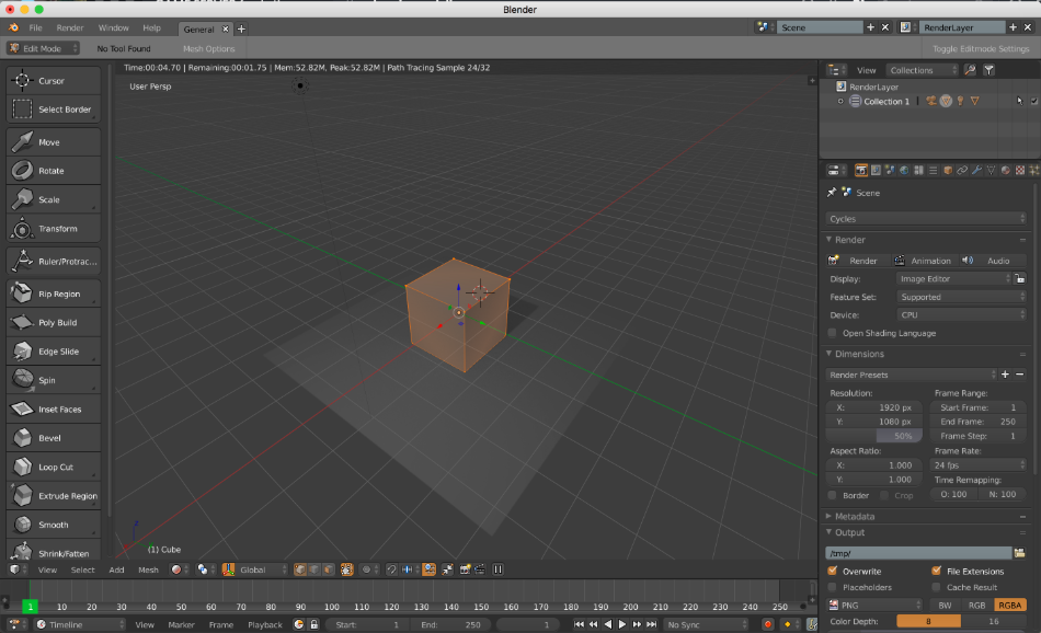 Blender Interface