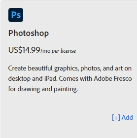 How much does Photoshop cost 7