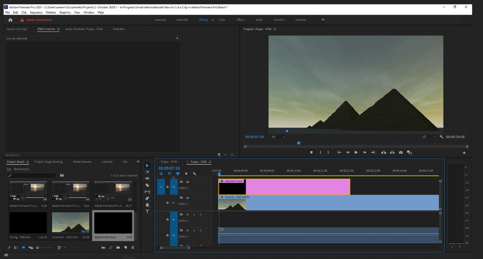 How to Add an Adjustment Layer in Adobe Premiere Pro 4