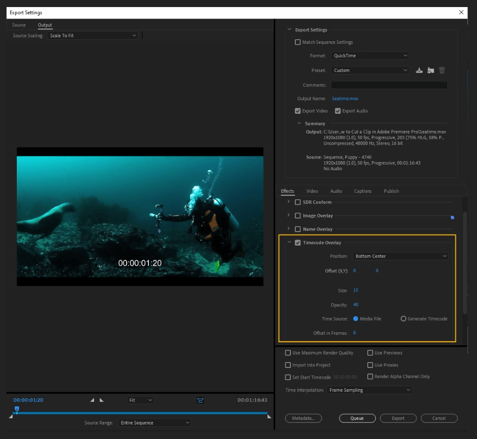 How to Export Adobe Premiere Pro File to mp4 Format 24