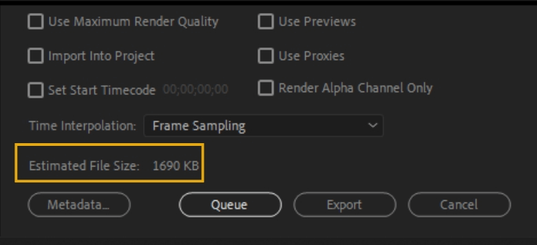 How to Export Adobe Premiere Pro File to mp4 Format 80