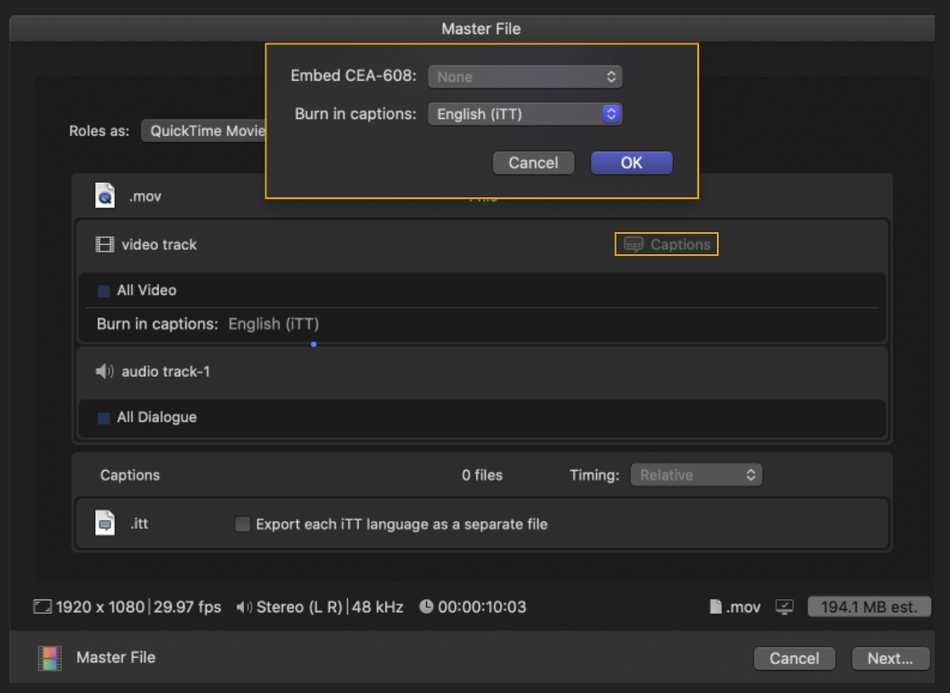 How to Export on Final Cut Pro 14