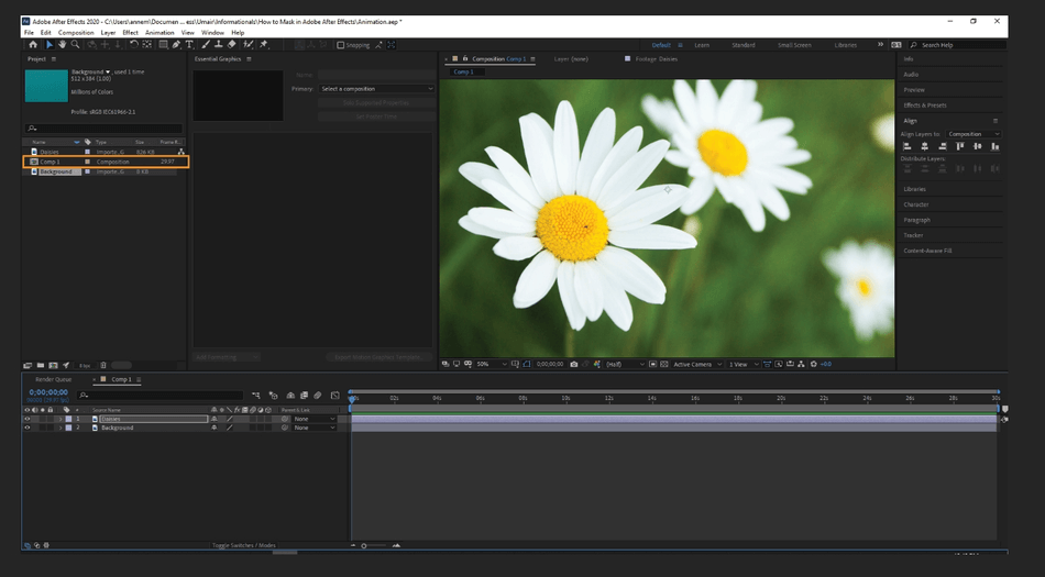 How to Mask in Adobe After Effects 5