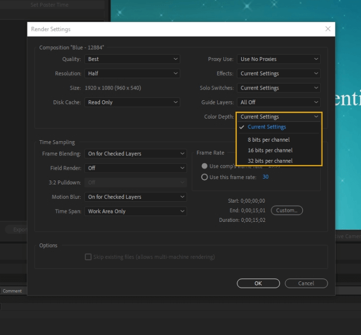 How to Render Export in Adobe After Effects 15