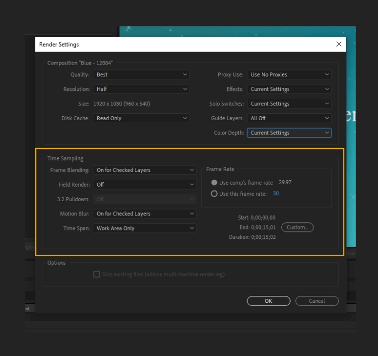 How to Render Export in Adobe After Effects 16
