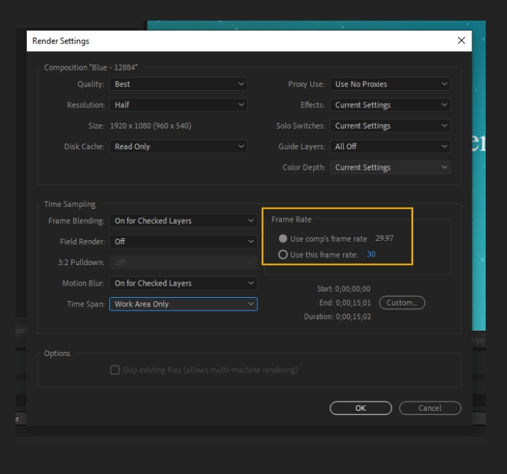 How to Render Export in Adobe After Effects 22