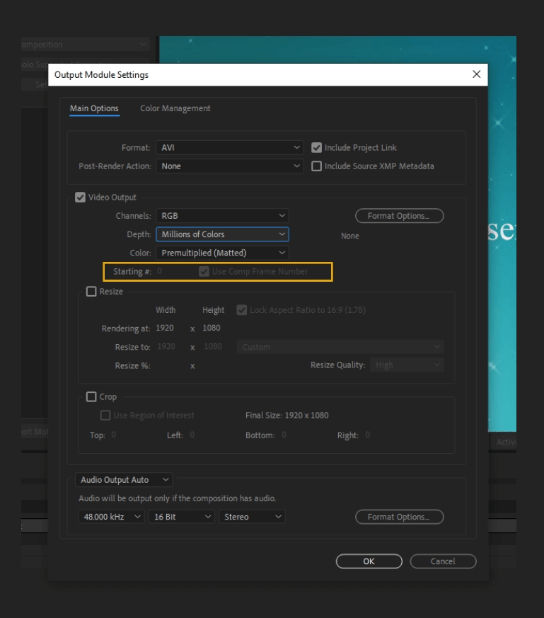 How to Render Export in Adobe After Effects 34
