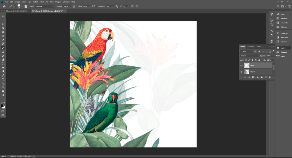 adobe photoshop pic on new layer