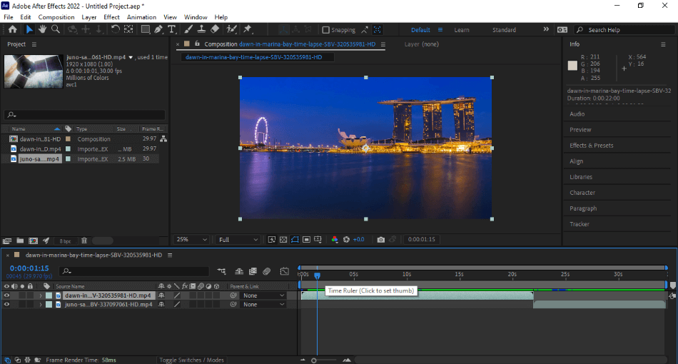 After Effects Sped Up And Slowed Down Footage