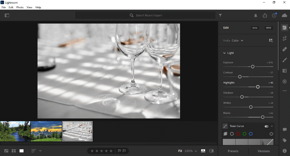 lightroom features