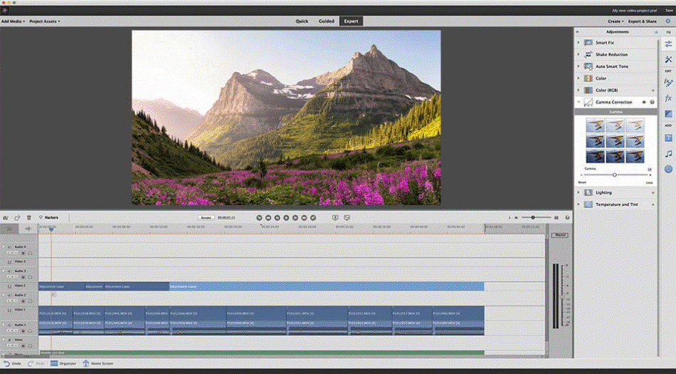 premiere pro landscape photo