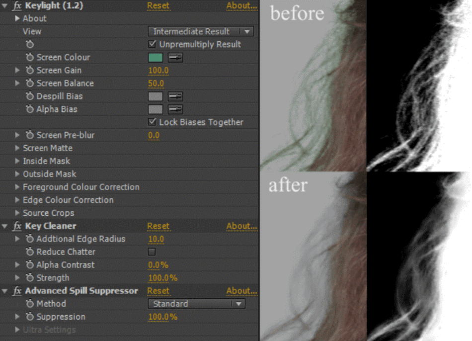 After Effects Chroma Key Effect