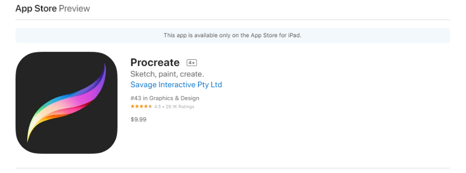 Procreate on the app store 