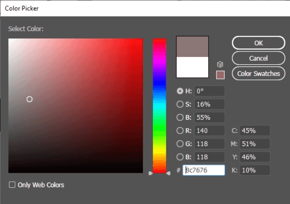 Adobe Illustrator Color Picker