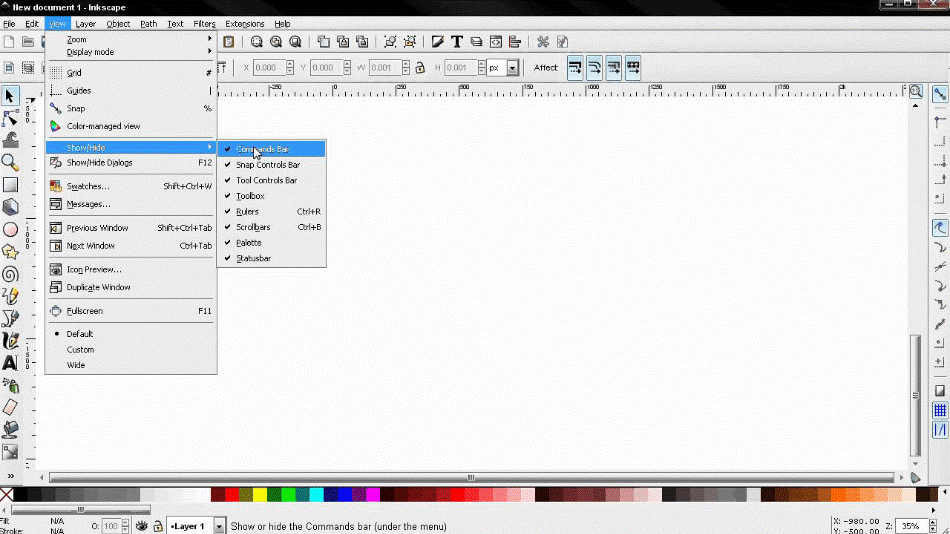 inkscape interface