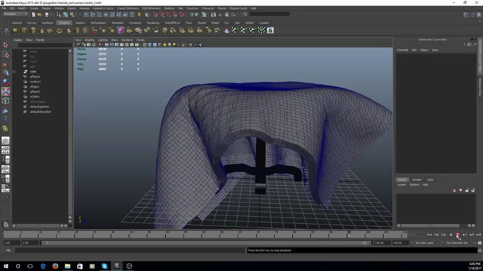 maya interface with wrap deformers