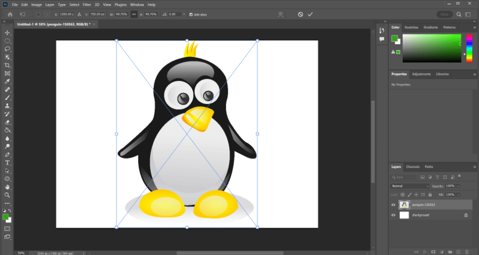 Photoshop Vector penguin character 1