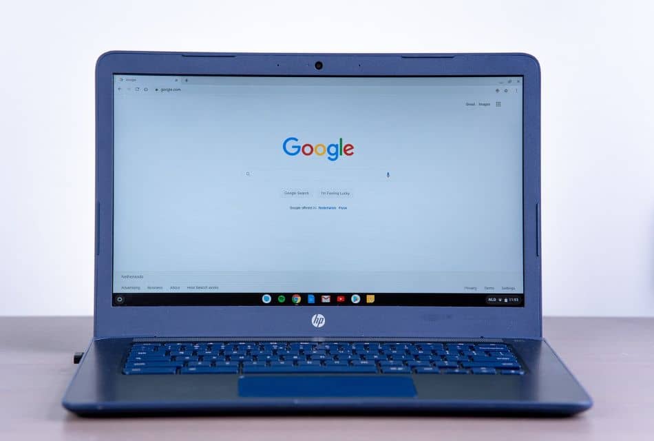 chromebook opened to google 