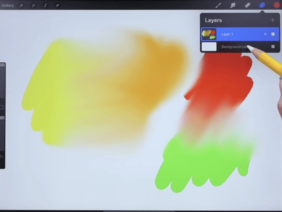 Procreate color fill layer 1