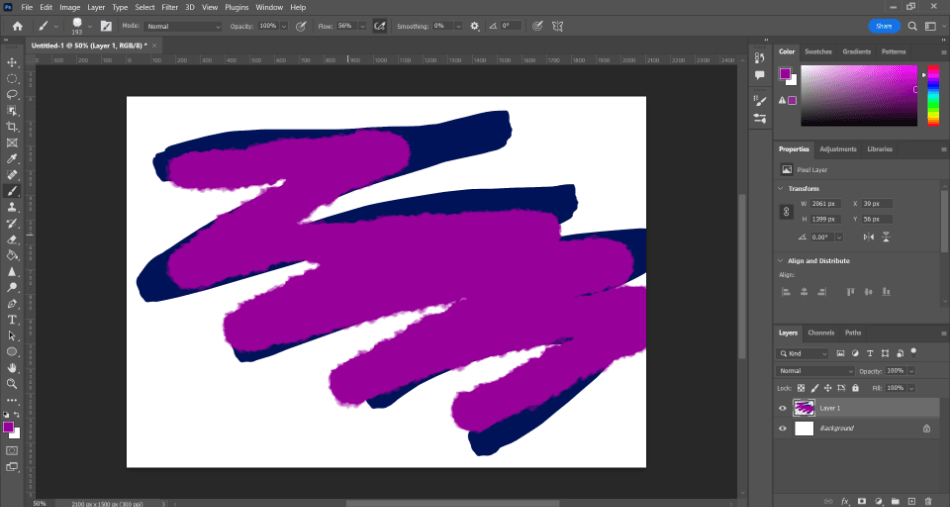 Photoshop dry media