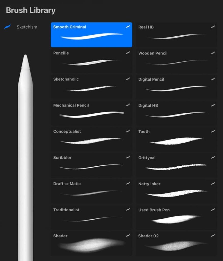 Procreate brush styles