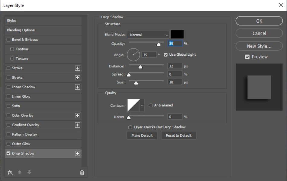 ItΓCOs important to learn the different drop shadow properties4 1